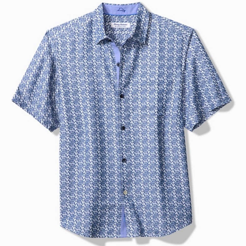 Tommy Bahama Coconut Point Pescado Geo IslandZone® Camp Shirt